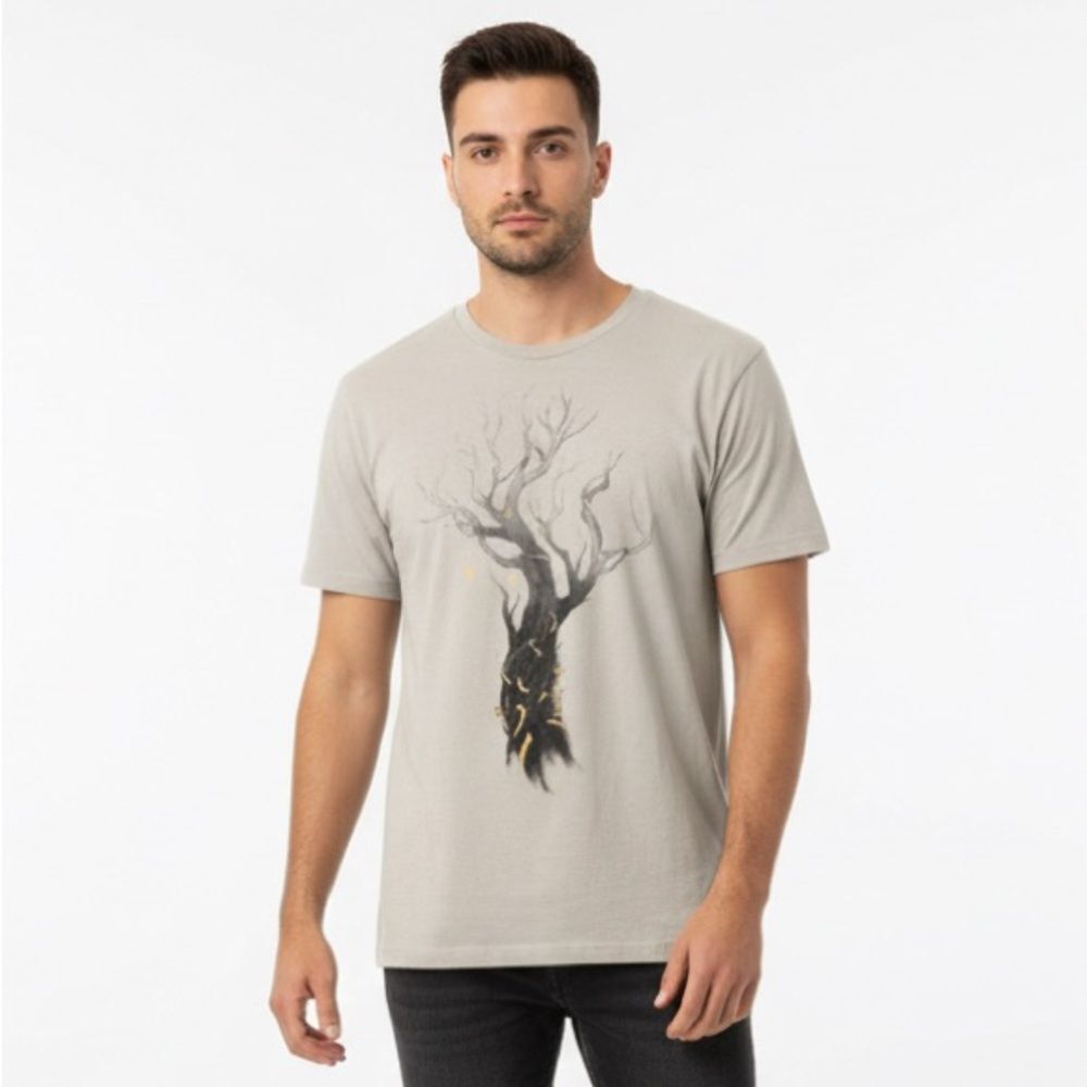 Design By Humans Emberwood Bare Tree Design T-Shirt Size XL